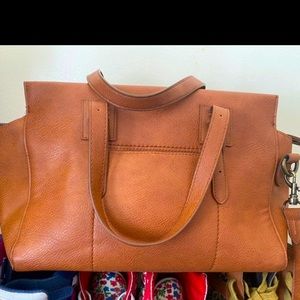 Brown Leather Ladies Handbag